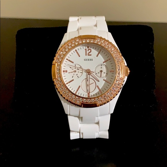 Guess Crystallized Multi-Function Watch